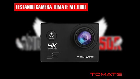 Testando camera filmadora modelo Go Pro Tomate MT-1090 4k#reviews #tomate #moto