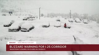 Blizzard conditions across Colorado