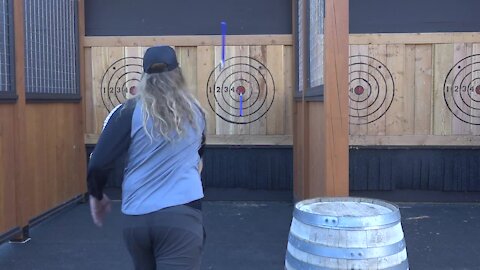 Tamarack Mountain offers several new adventures including ax throwing