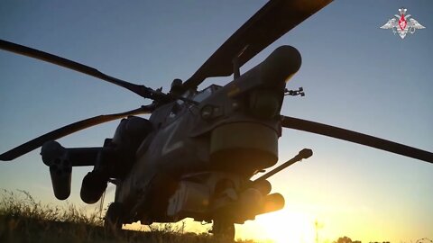 Russian Mi 28n helicopter crews in combat action against Ukrainian positions. 0ct 11