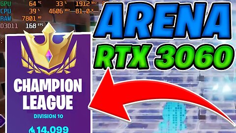 RTX 3060 Fortnite Chapter 3 Season 2 |ARENA| Performance mode High Meshes Competitive Settings