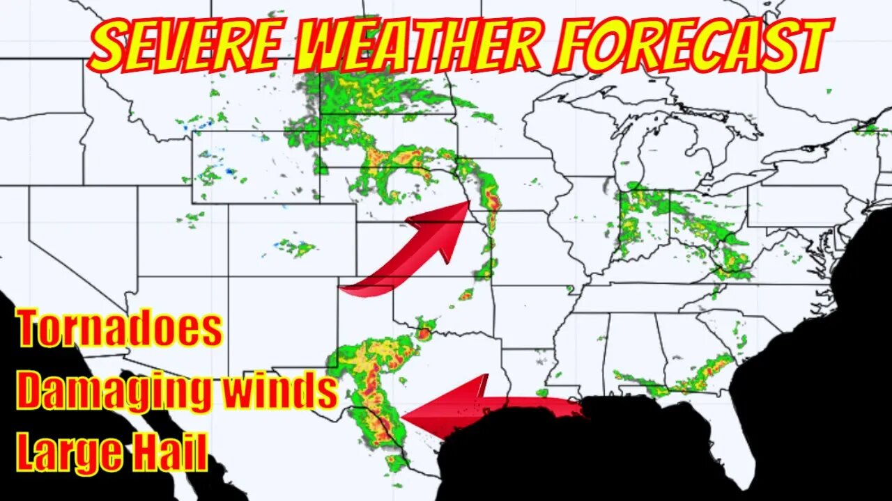 Severe Weather Forecast Today, Tornadoes, Damaging Winds & Large Hail ...