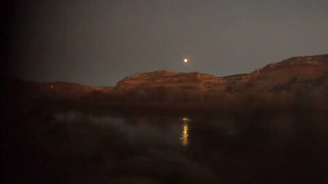 The Colorado River under the moonlight