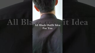 All Black Outfit Idea For You