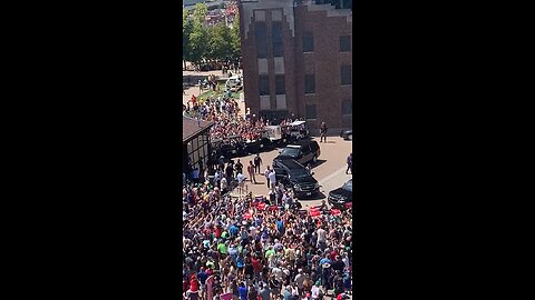 Donald Trump made his appearance at the Iowa State Fair grounds, attracting a large crowd