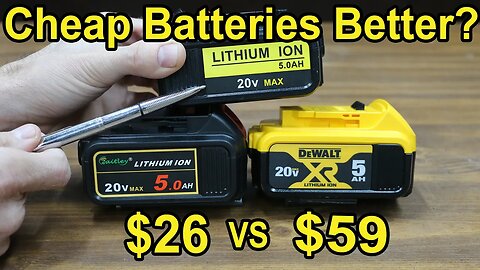 Are Cheap Power Tool Batteries better than DeWalt 20V OEM Lithiums? Let's find out!