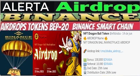 [ Airdrop Dragon Ball Z ] Ganhe 100 mil Token DRABA | 10 Mil por Rref | Dist. 26/Junho | Home Office