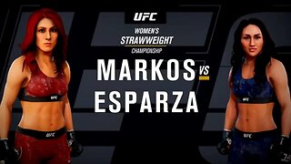 EA Sports UFC 3 Gameplay Carla Esparza vs Randa Markos