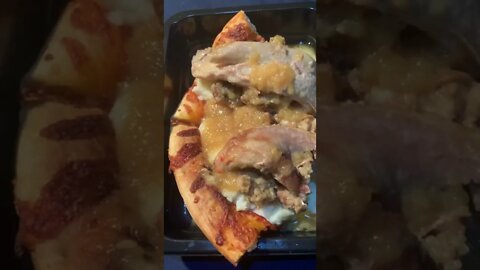 Turkey Dinner Pizza #thanksgiving #pizza #food #shorts