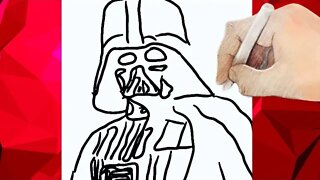 Drawing Darth Vader with Cape Timelapse