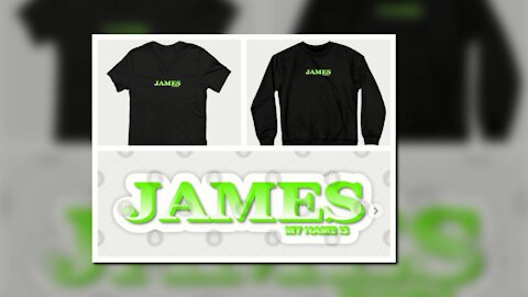 JAMES. MY NAME IS JAMES. SAMER BRASIL (TEEPUBLIC)