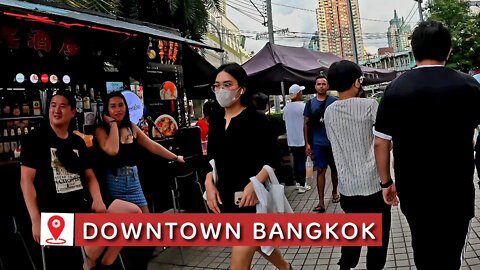 [4K] Bangkok City walking tour | Pratunam / Ratchadamri road