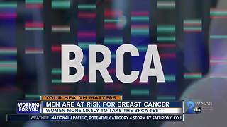 Men are at risk for breast cancer