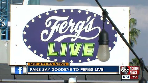 Fans say goodbye to Fergs Live as they close their doors