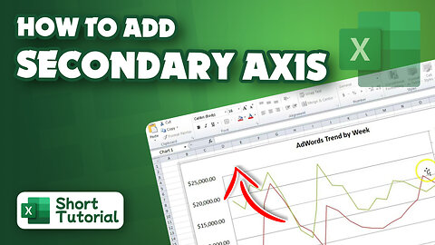 How to add secondary axis on Excel