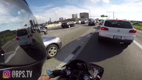 ROAD RAGE!? Motorcycle vs CRAZY & Bad drivers + R1 vs GTR fun