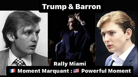 Barron Trump Rally Miami 🇫🇷 Moment Marquant 🇺🇸 Powerful Moment