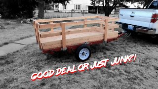 Harbor Freight Utility Trailer Build and Test