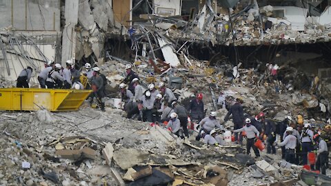 Search Continues For Condo Collapse Survivors In Surfside, Florida