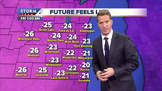 Wind chills plummeting to minus-30