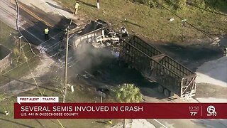 Fatal crash involving semi investigated in Okeechobee County