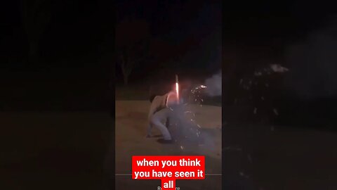 This dude blow up him self while playing with fireworks cracker on 31th