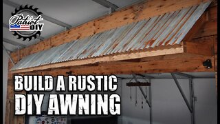 Build A DIY Rustic Awning / Overhang