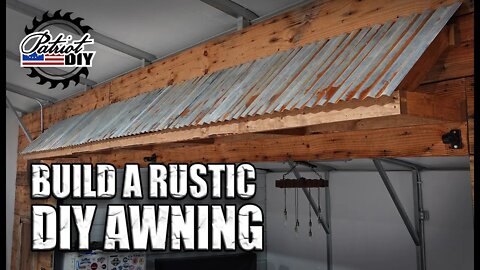 Build A DIY Rustic Awning / Overhang