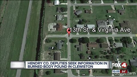 Hendry County Sheriff searches for information on body found in burned car