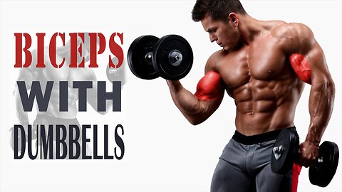 BICEPS WITH DUMBBELLS | BICEPS WORKOUT | FITNESS GYM TRAINING