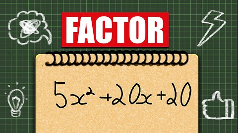 Factor a polynomial with a common factor