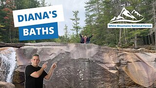 There are NATURAL BATHS and waterfalls in the White Mountains of New Hampshire. 🏔