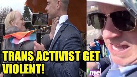 Trans activist ATTACK protestors! Police do NOTHING and the media is SILENT!