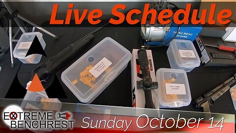 Extreme Benchrest 2018 YouTube Live Schedule Saturday Oct 13