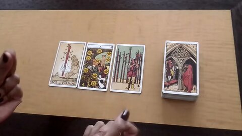 #tarot (Pick a card) - What is YOUR Truth. (Pile 3 is in the next video - camera stopped.)