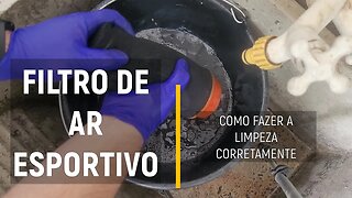 Como limpar filtro de ar esportivo?