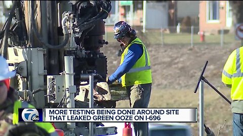 EPA testing site in Hazel Park across from 'green ooze' building