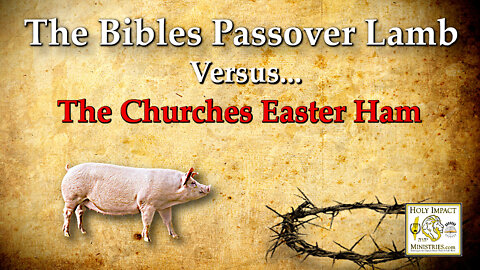 The Bibles Passover Lamb Versus The Churches Easter Ham
