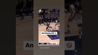 Anthony Edward's 🚫 Kevin Durants Shot! Wow! #basketball #basketballnews #insane #sports #wild