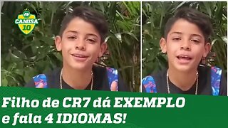 POLIGLOTA! Filho de Cristiano Ronaldo CHOCA ao falar 4 idiomas em vídeo!