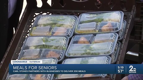 Meals for Seniors, Carl Stokes partners with businesses to deliver 200 meals