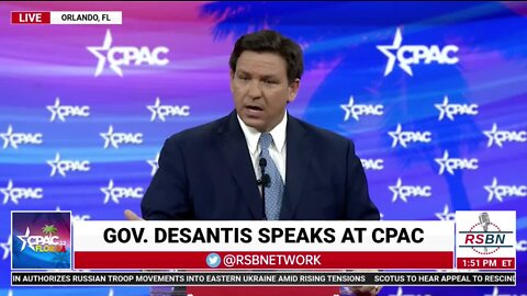 Gov. Desantis: 'Wokeism Is A Form Of Cultural Marxism.'