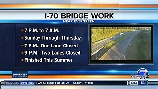 Bridge repairs begin on I-70 near Evergreen