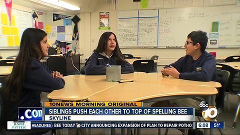 Triplets compete for spot in County-wide Spelling Bee
