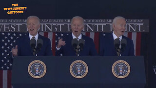 Biden Clown Show in West Point: "I was appointed to the Naval Academy, I wanted to play football... the fall he a tied, that fall he decided, look, I shouldn't get into this, probably... you can clap for that..."