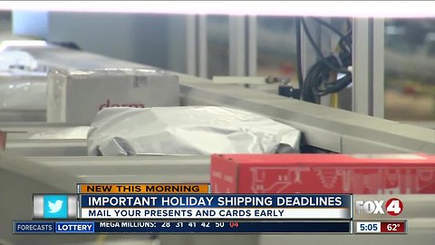 Meet your holiday shipping deadlines