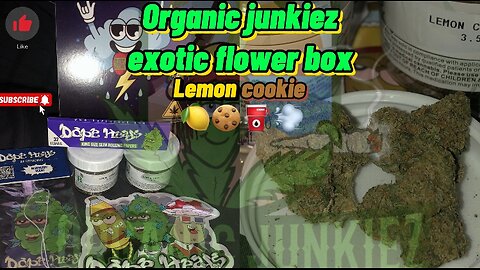 Organic junkiez(EXOTIC FLOWER BOX!!)(7g) Lemon cookie 🍋🍪⛽️💨