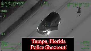 Bodycam and Air Unit Respond to Armed Suspects Being Shot After firing at Tampa Police Officers #new