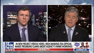 James O'Keefe joins Sean Hannity to discuss new #ExposeFDA bombshell report by Project Veritas