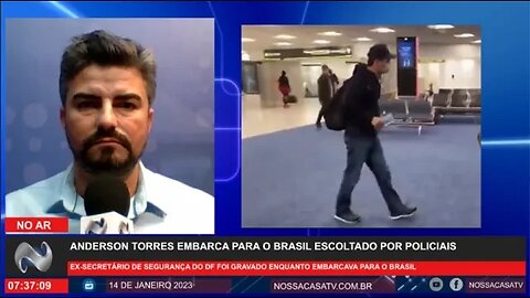 URGENTE Avião com Anderson Torres pousa em Brasília